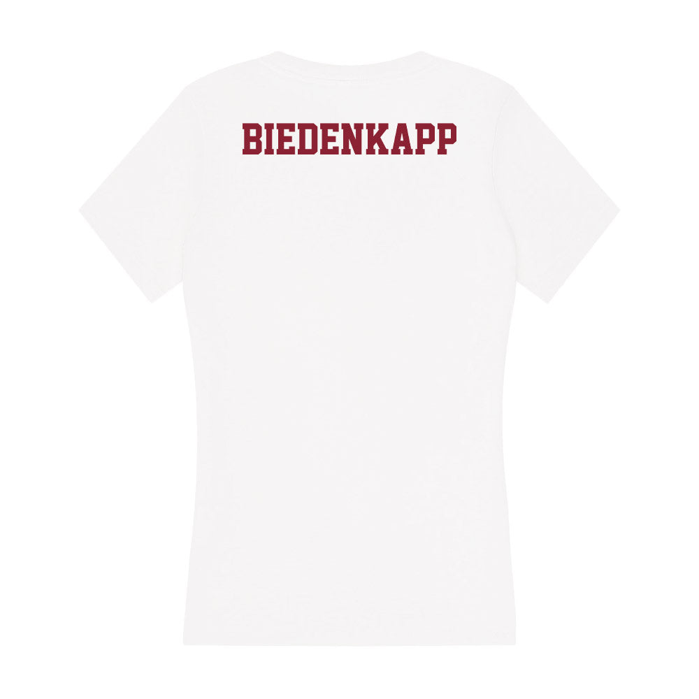 UMass - NCAA Women's Rowing : Heidi Biedenkapp - Women's V-Neck T-Shirt-1