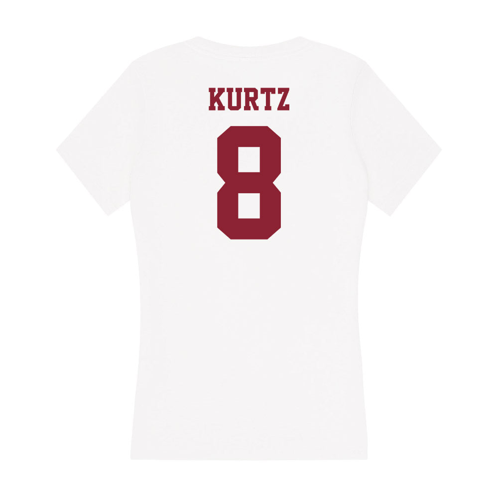 UMass - NCAA Men's Lacrosse : Charles Kurtz - Women's V-Neck T-Shirt-1