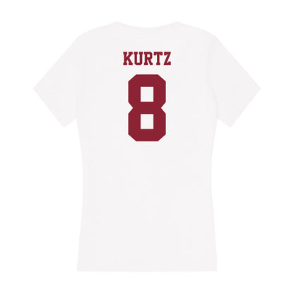 UMass - NCAA Men's Lacrosse : Charles Kurtz - Women's V-Neck T-Shirt-1