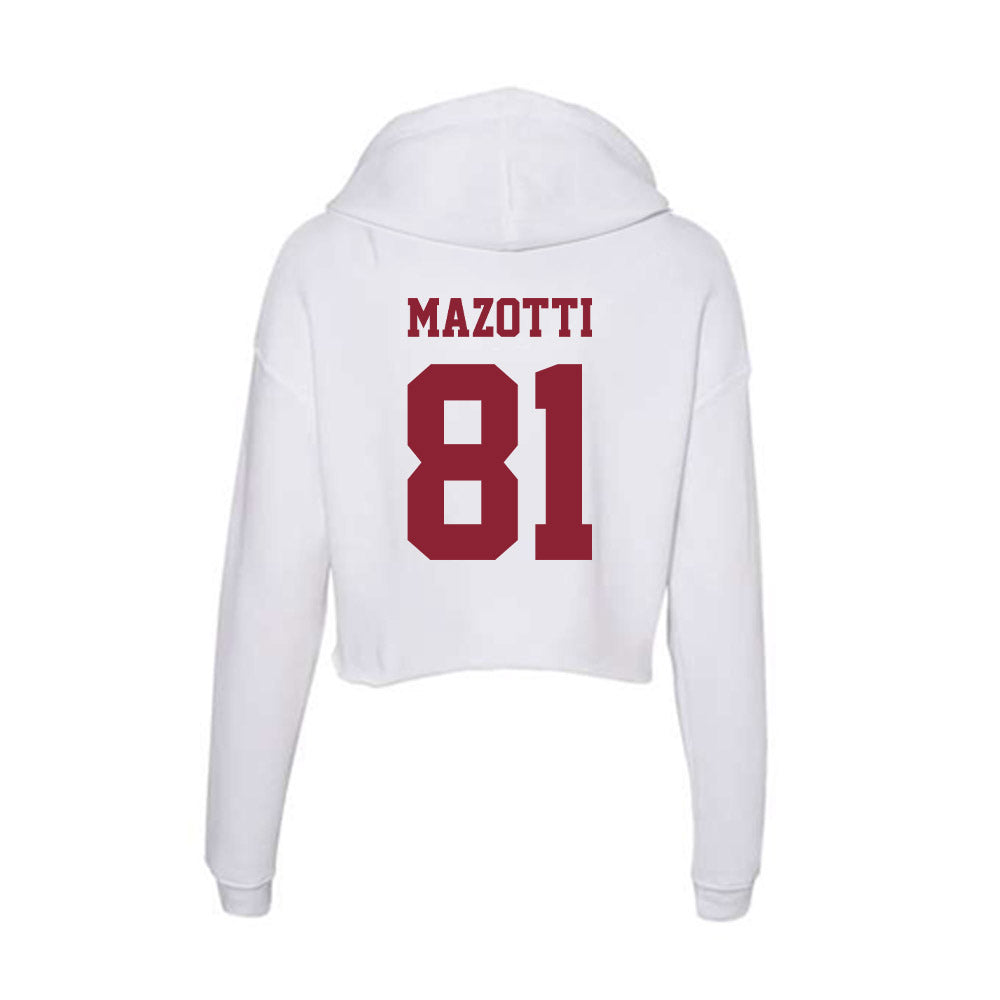  - NCAA Football : Dominick Mazotti - Women's Crop Fleece Hoodie-1