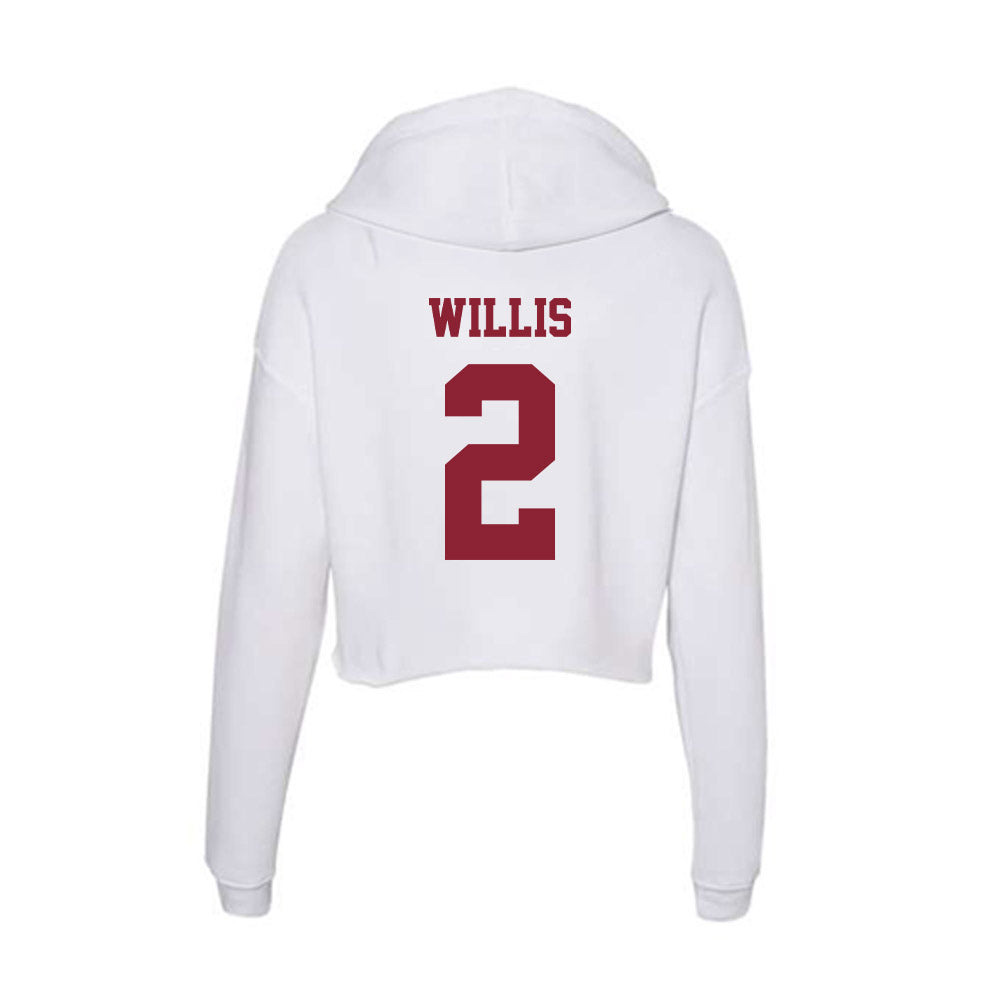  - NCAA Men's Soccer : Michael Willis - Women's Crop Fleece Hoodie-1