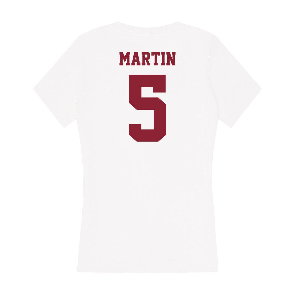 UMass - NCAA Football : Tyler Martin - Women's V-Neck T-Shirt-1