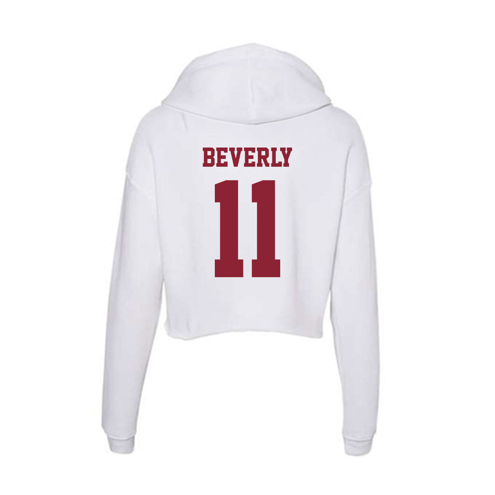  - NCAA Baseball : Jack Beverly - Women's Crop Fleece Hoodie-1