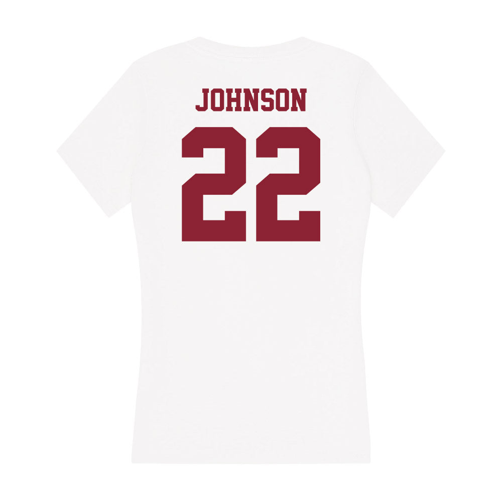 UMass - NCAA Football : Gerrell Johnson - Women's V-Neck T-Shirt-1