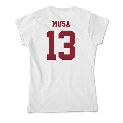 UMass - NCAA Men's Ice Hockey : Joey Musa - Soft Style Women’s T-Shirt-1