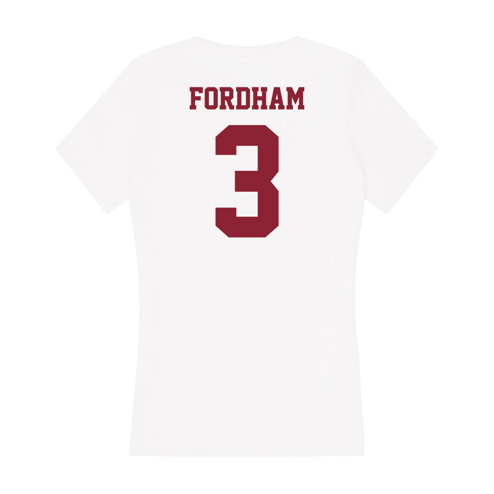 UMass - NCAA Men's Soccer : Matthew Fordham - Women's V-Neck T-Shirt-1