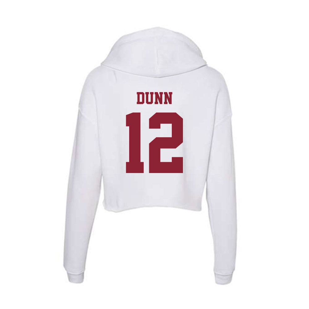  - NCAA Men's Ice Hockey : Cam Dunn - Women's Crop Fleece Hoodie-1