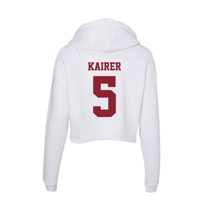  - NCAA Softball : Riley Kairer - Women's Crop Fleece Hoodie-1