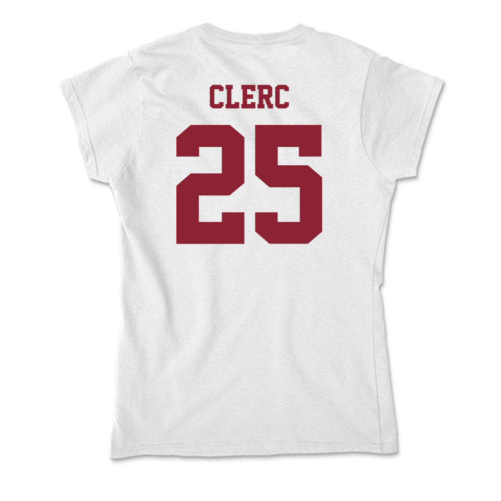 UMass - NCAA Men's Basketball : Dimitri Clerc - Soft Style Women’s T-Shirt-1