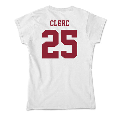 UMass - NCAA Men's Basketball : Dimitri Clerc - Soft Style Women’s T-Shirt-1
