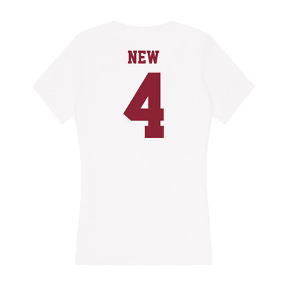 UMass - NCAA Men's Lacrosse : Blaise New - Women's V-Neck T-Shirt-1