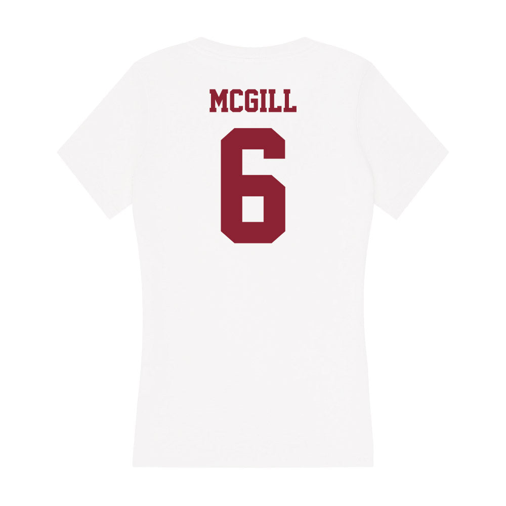 UMass - NCAA Football : Jeremiah McGill - Women's V-Neck T-Shirt-1