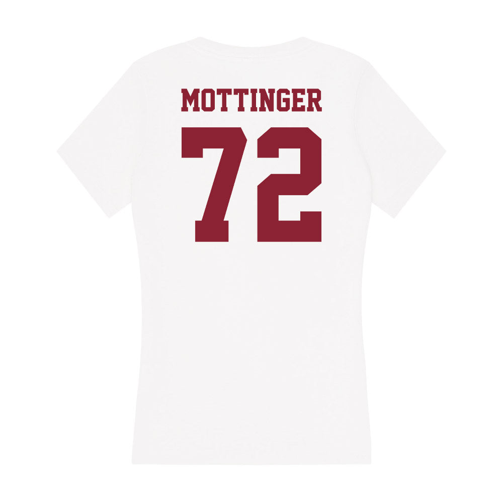 UMass - NCAA Football : Ethan Mottinger - Women's V-Neck T-Shirt-1