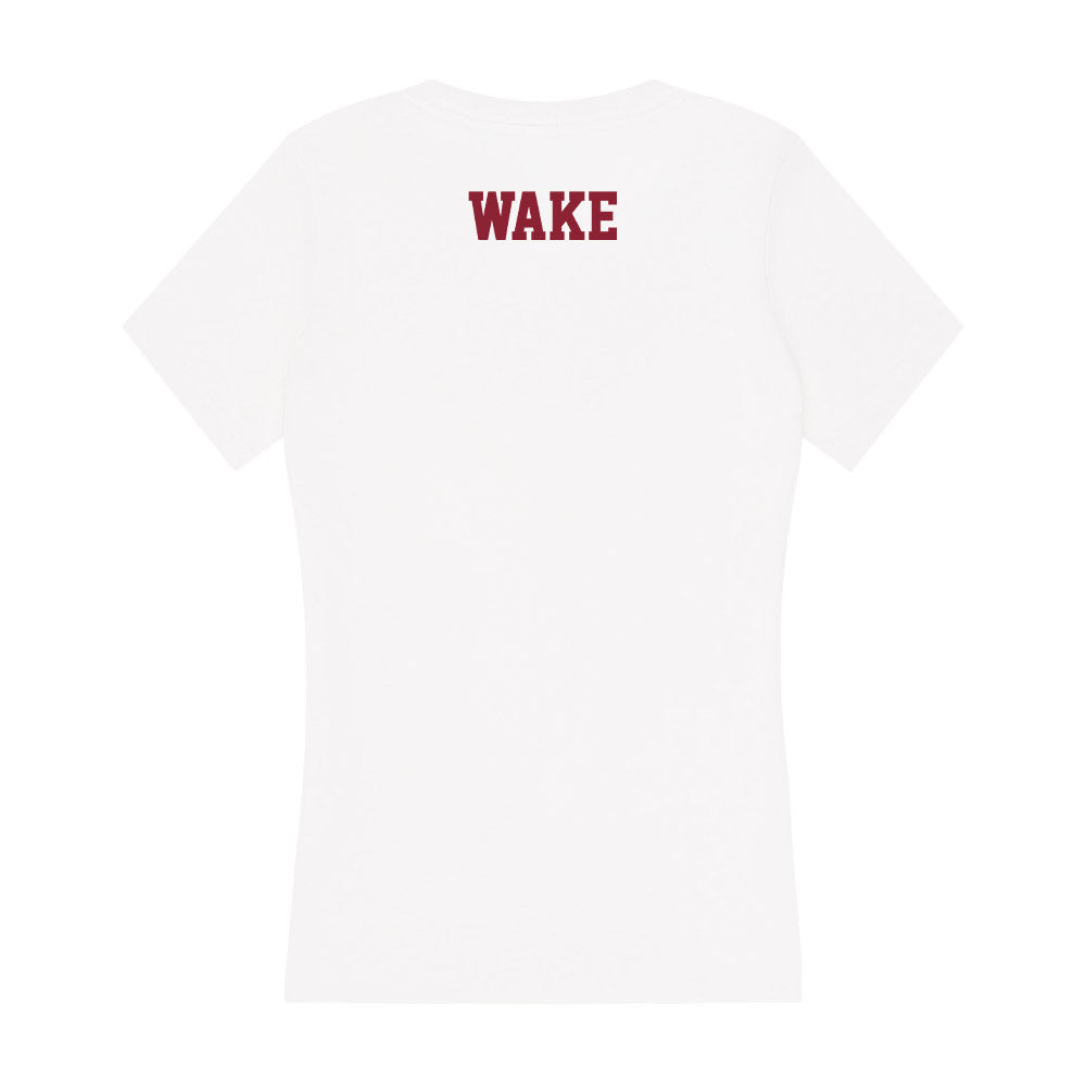 UMass - NCAA Women's Rowing : Rylie Wake - Women's V-Neck T-Shirt-1