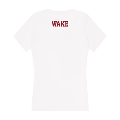 UMass - NCAA Women's Rowing : Rylie Wake - Women's V-Neck T-Shirt-1