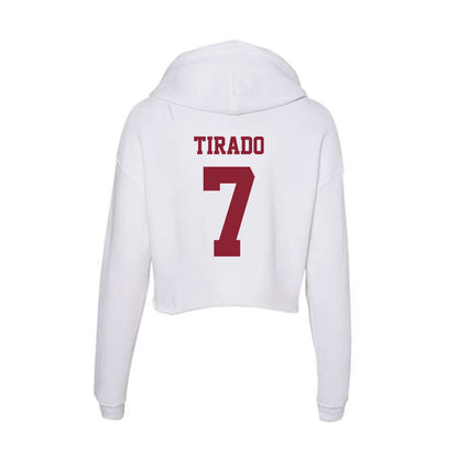  - NCAA Baseball : Anthony Tirado - Women's Crop Fleece Hoodie-1