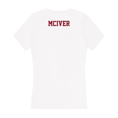 UMass - NCAA Women's Swimming & Diving : Hannah McIver - Women's V-Neck T-Shirt-1