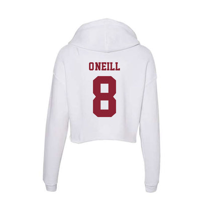  - NCAA Men's Ice Hockey : Cam O'Neill - Women's Crop Fleece Hoodie-1