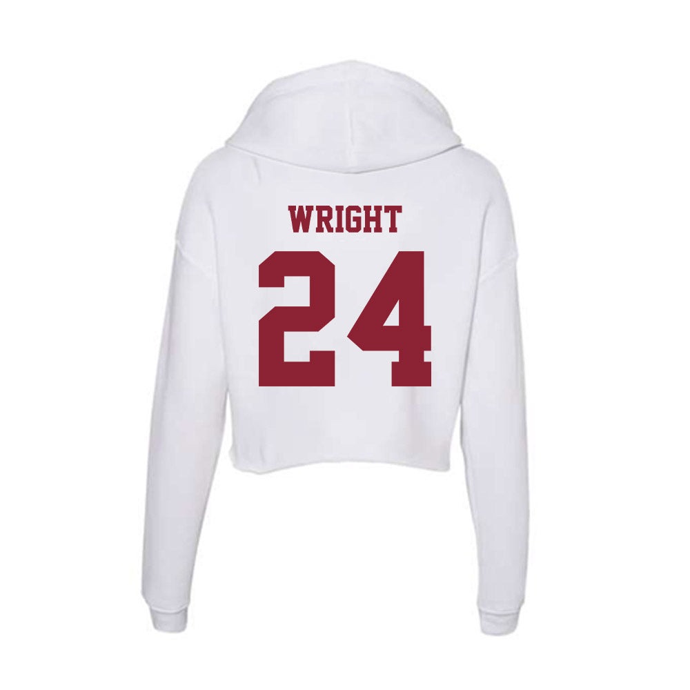  - NCAA Men's Soccer : Braeden Wright - Women's Crop Fleece Hoodie-1