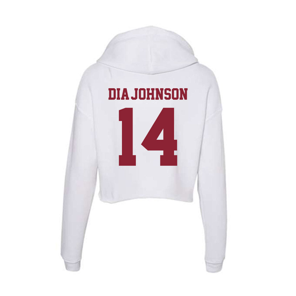  - NCAA Football : Kezion Dia-Johnson - Women's Crop Fleece Hoodie-1