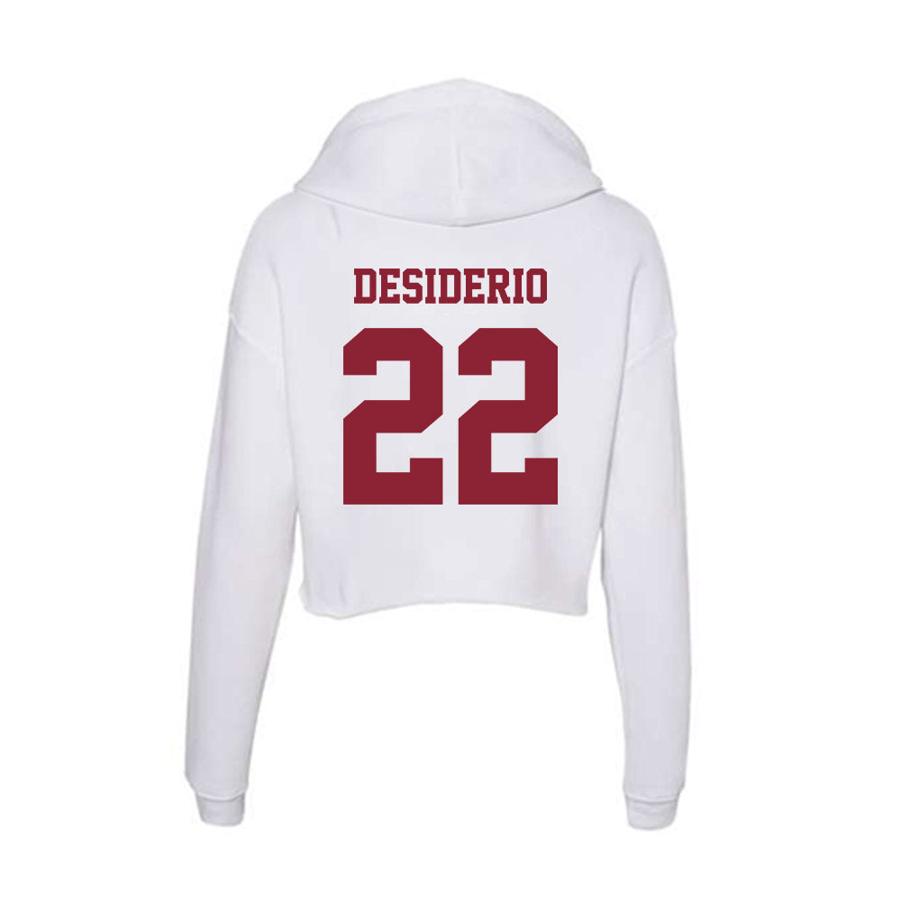UMass - NCAA Football : Cookie Desiderio - Women's Crop Fleece Hoodie-1