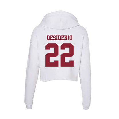 UMass - NCAA Football : Cookie Desiderio - Women's Crop Fleece Hoodie-1