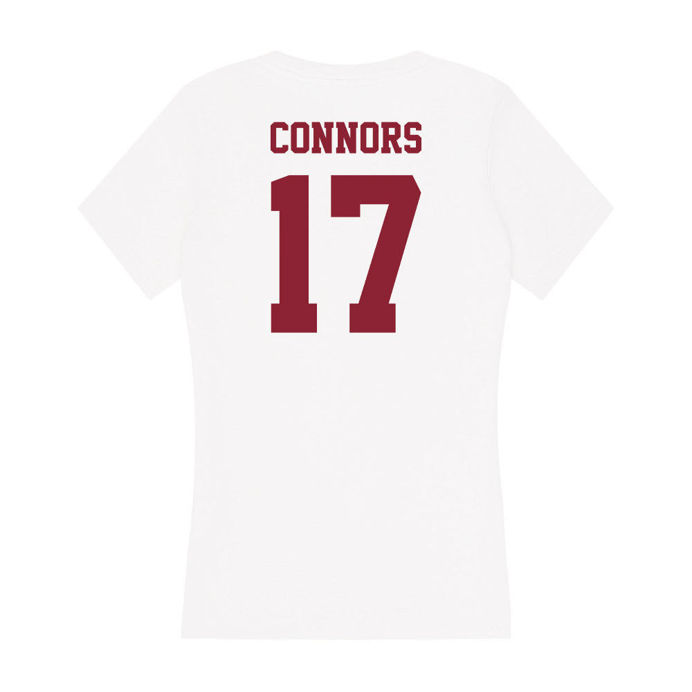 UMass - NCAA Men's Ice Hockey : Kenny Connors - Women's V-Neck T-Shirt-1