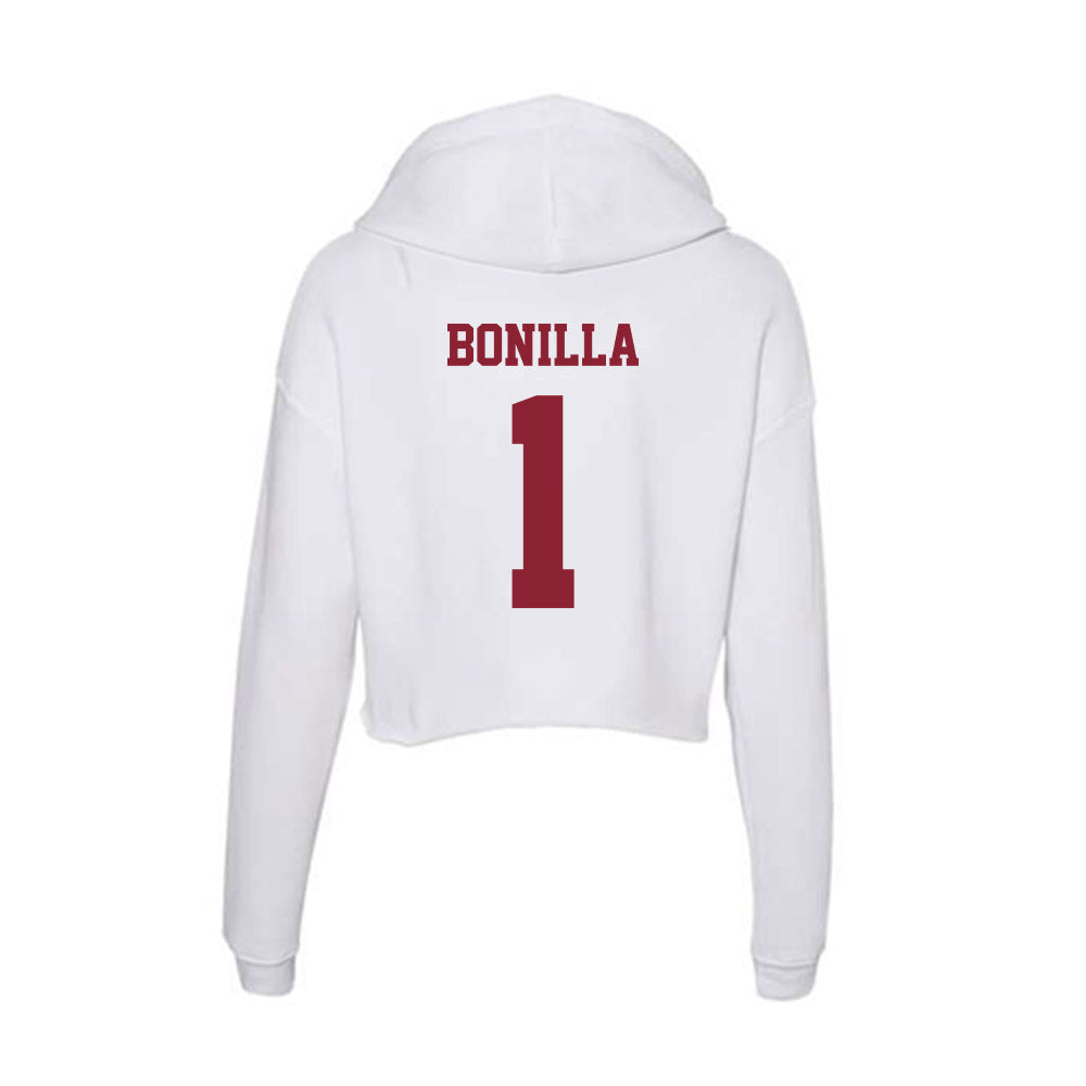  - NCAA Women's Lacrosse : Jeilinne Bonilla - Women's Crop Fleece Hoodie-1