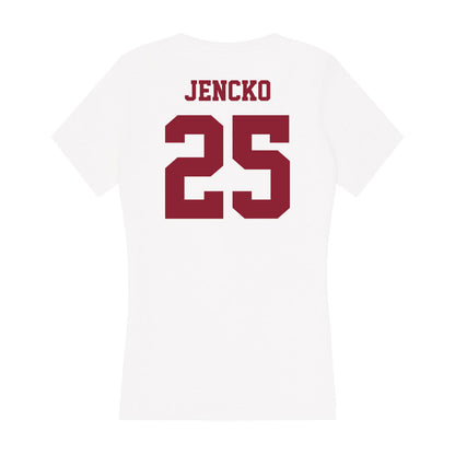 UMass - NCAA Men's Ice Hockey : Daniel Jencko - Women's V-Neck T-Shirt-1