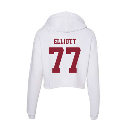UMass - NCAA Men's Lacrosse : Jimmy Elliott - Women's Crop Fleece Hoodie-1