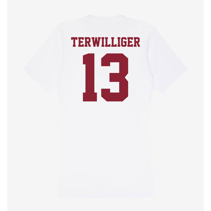 UMass - NCAA Baseball : Dylan Terwilliger - Women's V-Neck T-Shirt-1