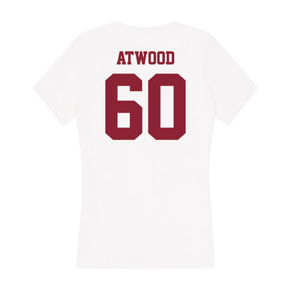 UMass - NCAA Football : Josh Atwood - Women's V-Neck T-Shirt-1