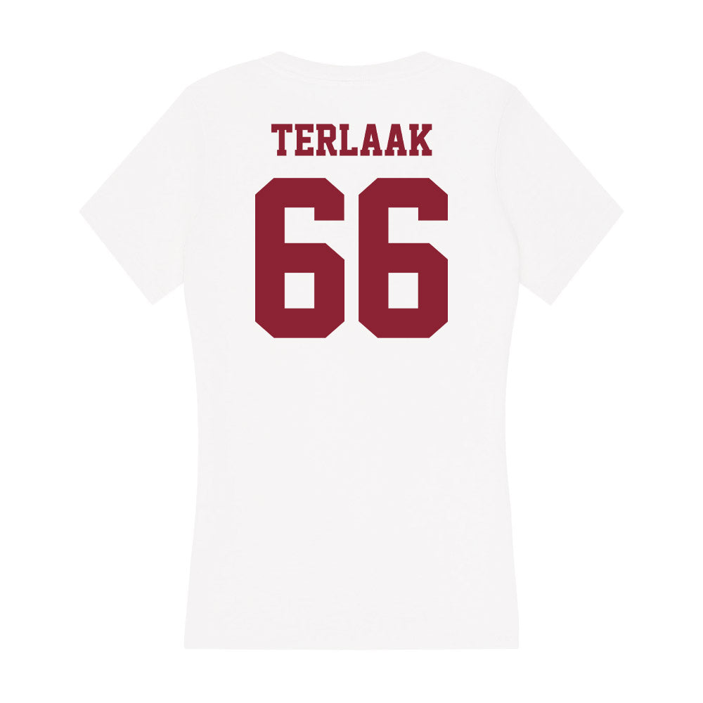 UMass - NCAA Football : Wyatt Terlaak - Women's V-Neck T-Shirt-1