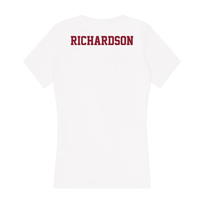 UMass - NCAA Women's Track & Field : Faith Richardson - Women's V-Neck T-Shirt-1