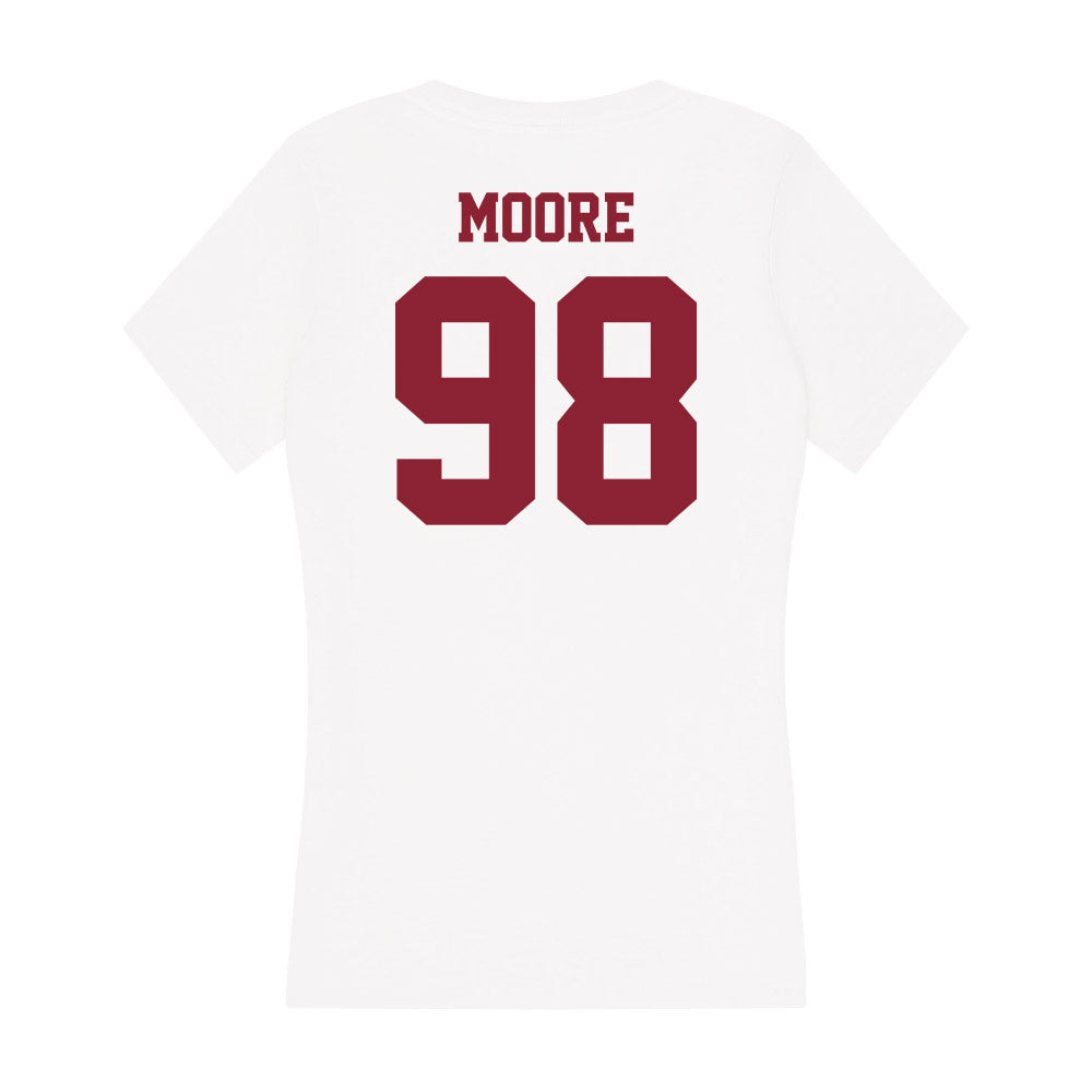 UMass - NCAA Football : Riley Moore - Women's V-Neck T-Shirt-1