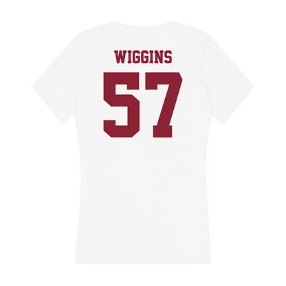 UMass - NCAA Football : Jaden Wiggins - Women's V-Neck T-Shirt-1