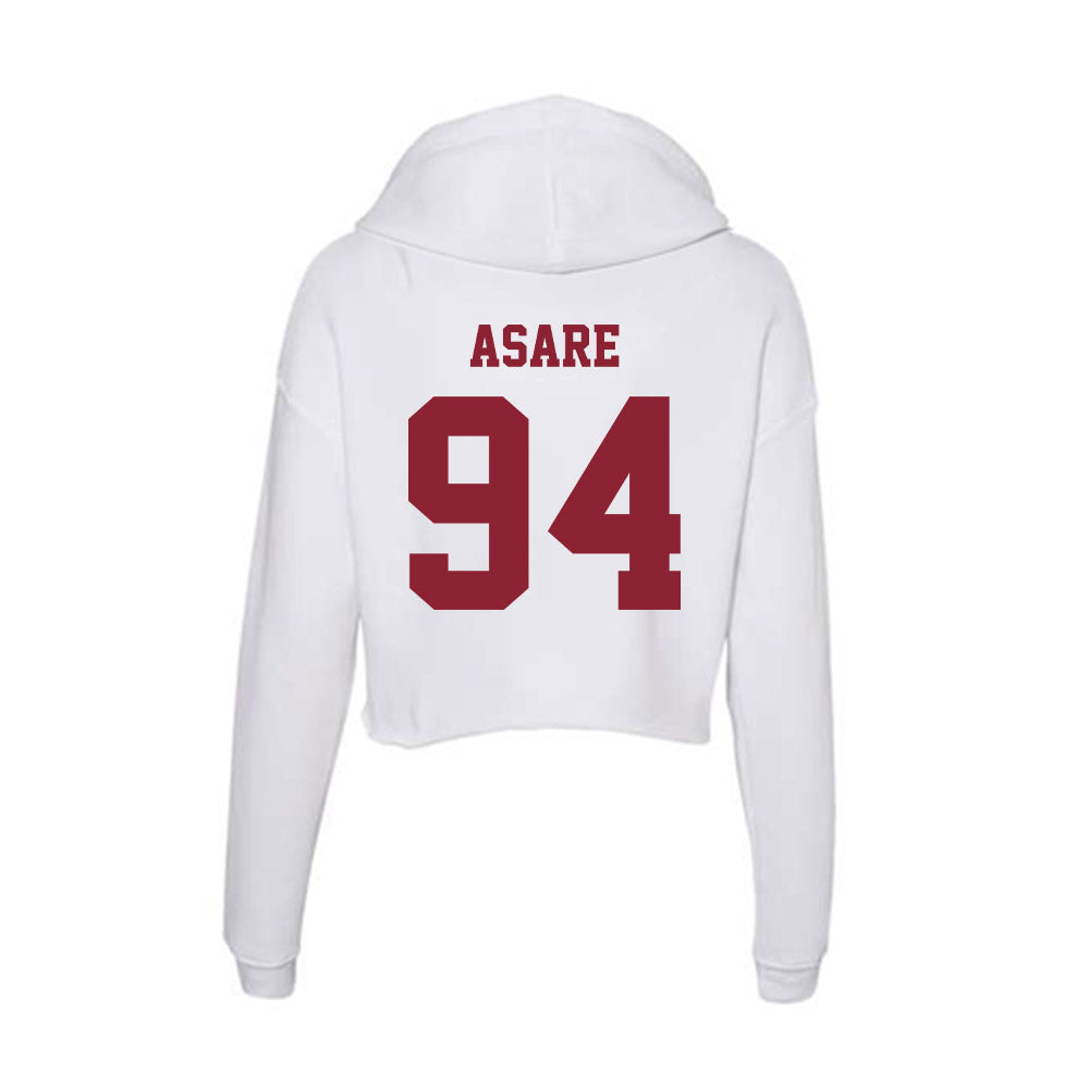  - NCAA Football : Kofi Asare - Women's Crop Fleece Hoodie-1