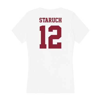 UMass - NCAA Football : Sam Staruch - Women's V-Neck T-Shirt-1