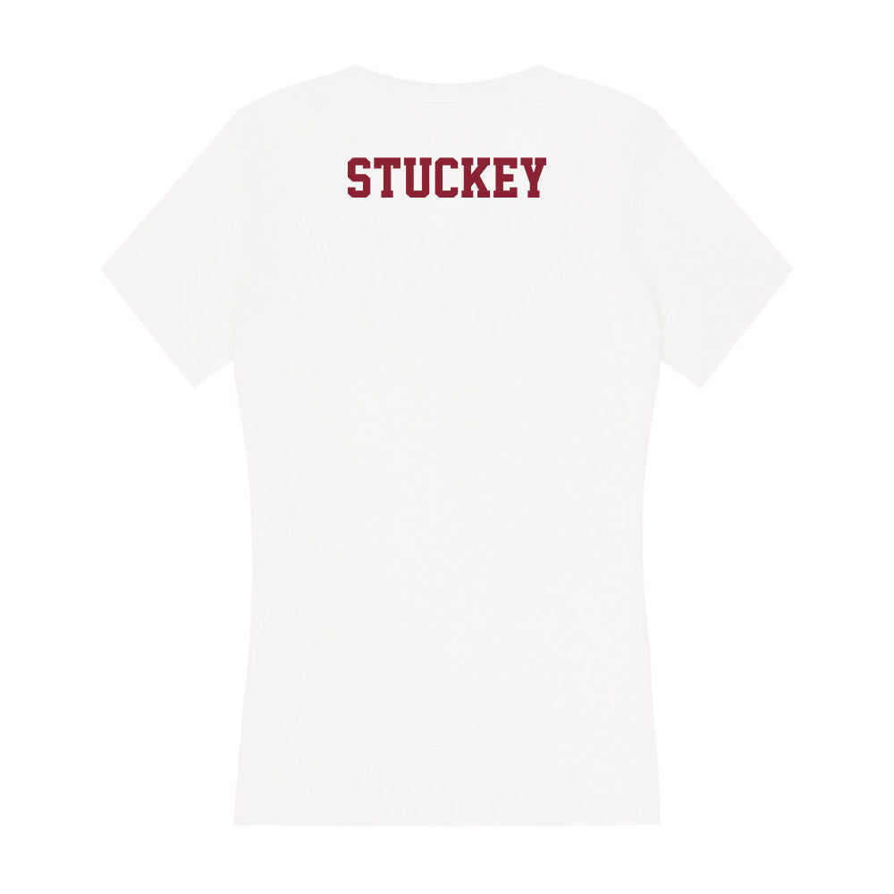 UMass - NCAA Men's Track & Field : Tory Stuckey - Women's V-Neck T-Shirt-1