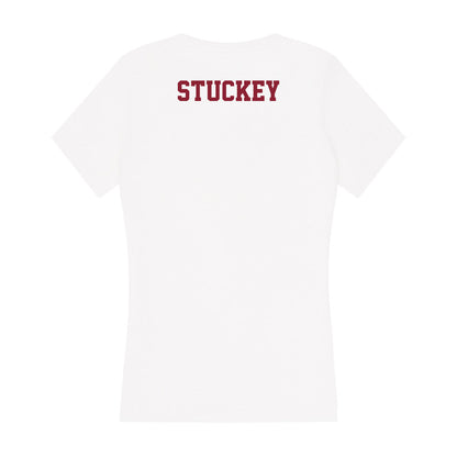 UMass - NCAA Men's Track & Field : Tory Stuckey - Women's V-Neck T-Shirt-1