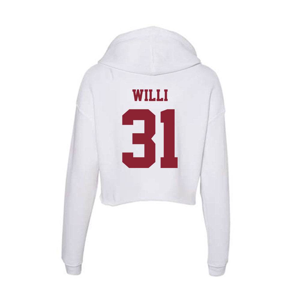  - NCAA Baseball : Marc Willi - Women's Crop Fleece Hoodie-1