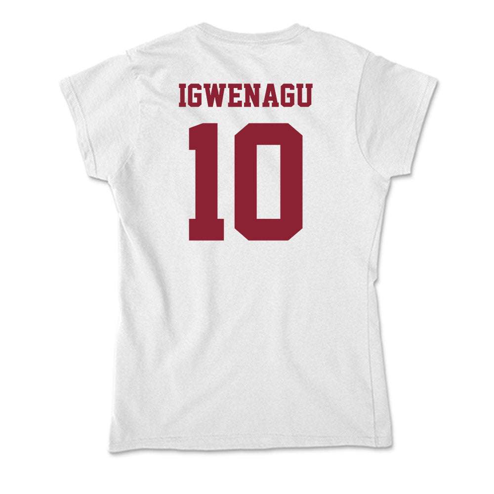 UMass - NCAA Football : Zukudo Igwenagu - Soft Style Women’s T-Shirt-1