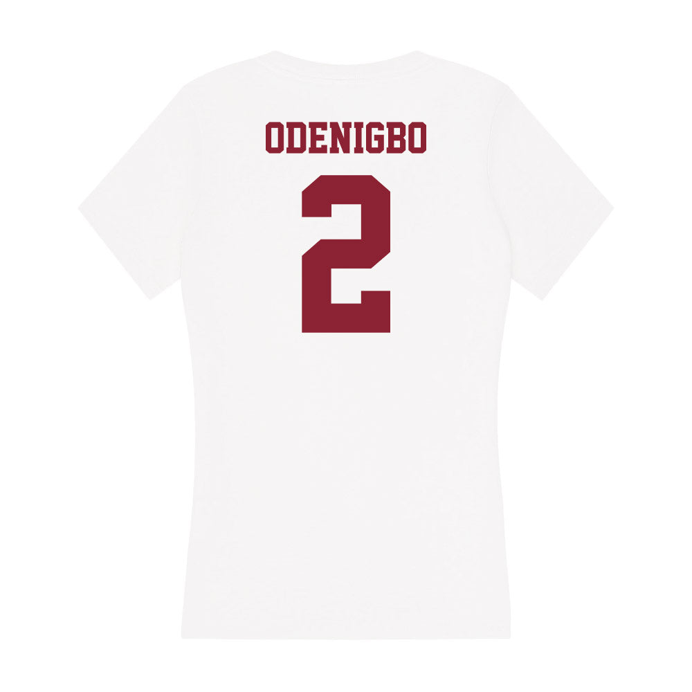 UMass - NCAA Women's Basketball : Chinenye Odenigbo - Women's V-Neck T-Shirt-1