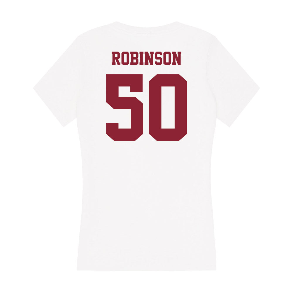 UMass - NCAA Football : Aquan Robinson - Women's V-Neck T-Shirt-1