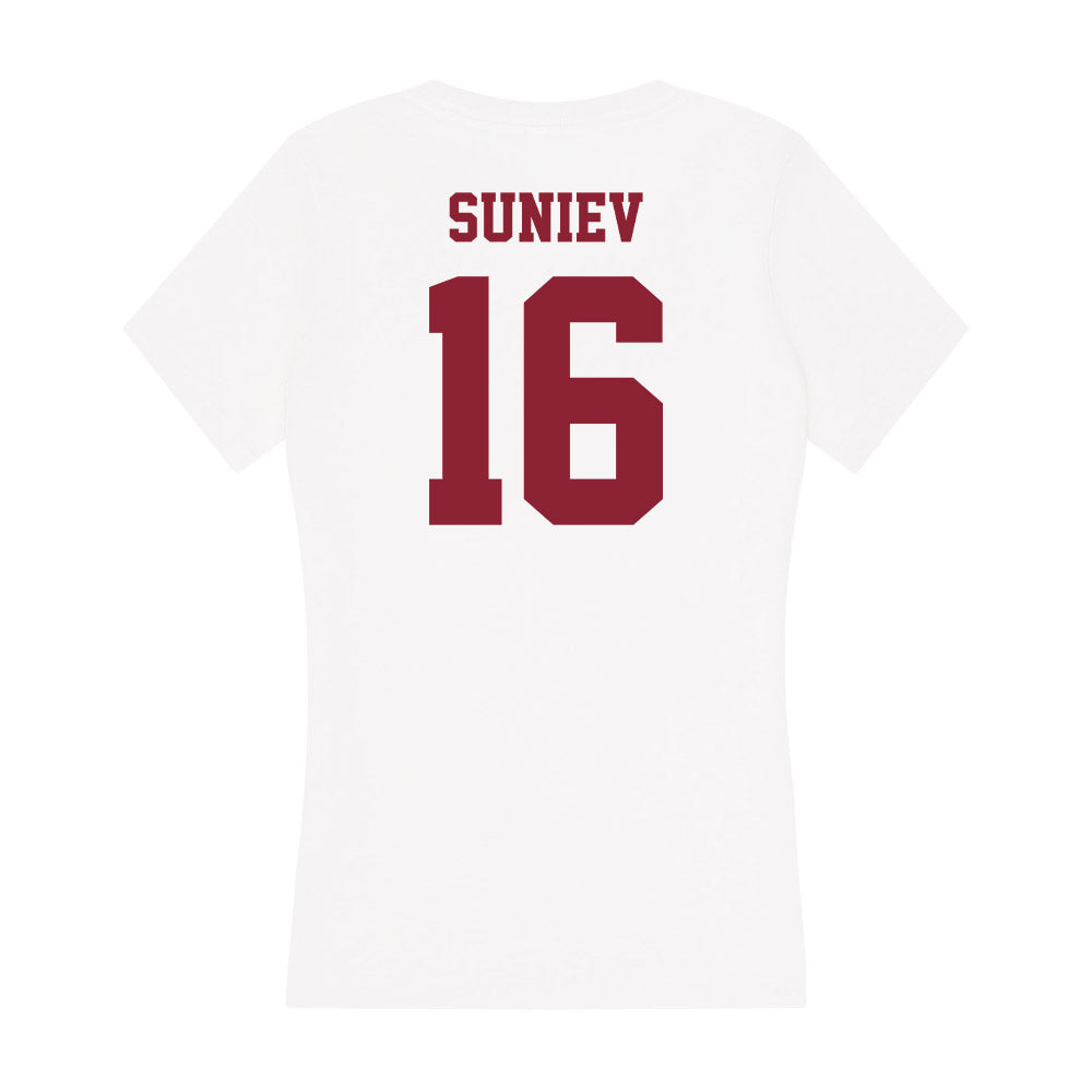 UMass - NCAA Men's Ice Hockey : Aydar Suniev - Women's V-Neck T-Shirt-1