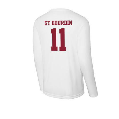 UMass - NCAA Football : Leonard St Gourdin - Activewear Long Sleeve T-Shirt-1