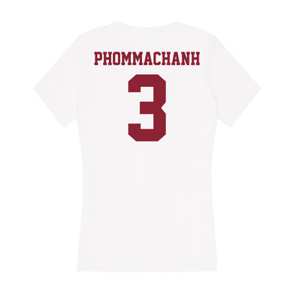 UMass - NCAA Football : Taisun Phommachanh - Women's V-Neck T-Shirt-1