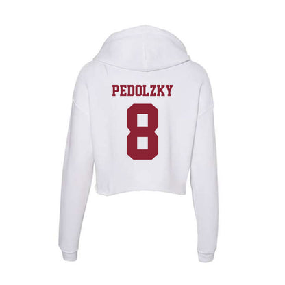  - NCAA Women's Soccer : Emma Pedolzky - Women's Crop Fleece Hoodie-1