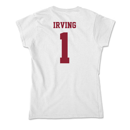 UMass - NCAA Men's Ice Hockey : Jackson Irving - Soft Style Women’s T-Shirt-1