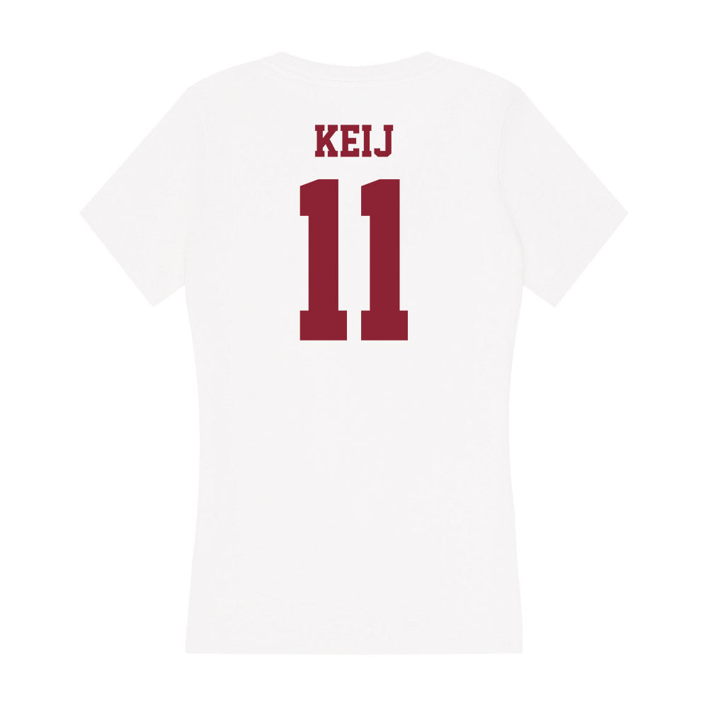 UMass - NCAA Women's Field Hockey : Emilie Keij - Women's V-Neck T-Shirt-1